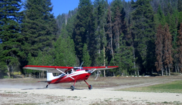 Departing Sulphur Creek Airstrip