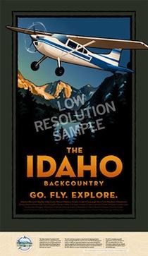 Idaho Backcountry Flying Poster